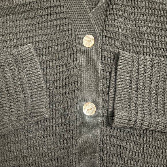 Nanushka Black Button-Up Knit Cardigan - Picture 8 of 9